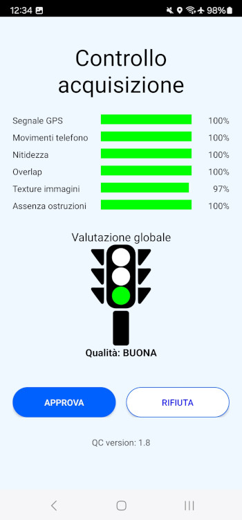 Quality Check result